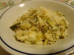 riso con zucchine