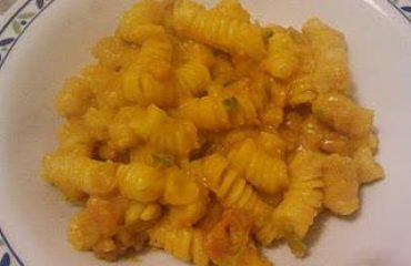 Pasta con zucca & pancetta