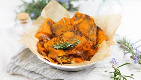 Chips di Zucca Gialla al Rosmarino